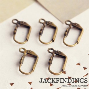 18mm 20pcs Hooks Plated Copper Antique Ear Bronze