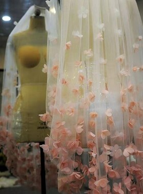 热销新娘主婚纱礼服粉红色花瓣花头饰女士个人写真拍照白色头梳款