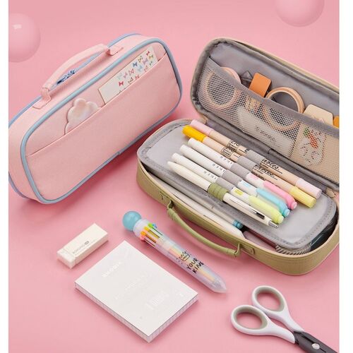Angoo Handbag style Pen Pencil Bag Case Nice Color Washable