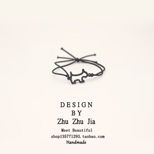 手腕皮套简约小皮筋皮套男朋友情侣一对男友网小手情侣红。送