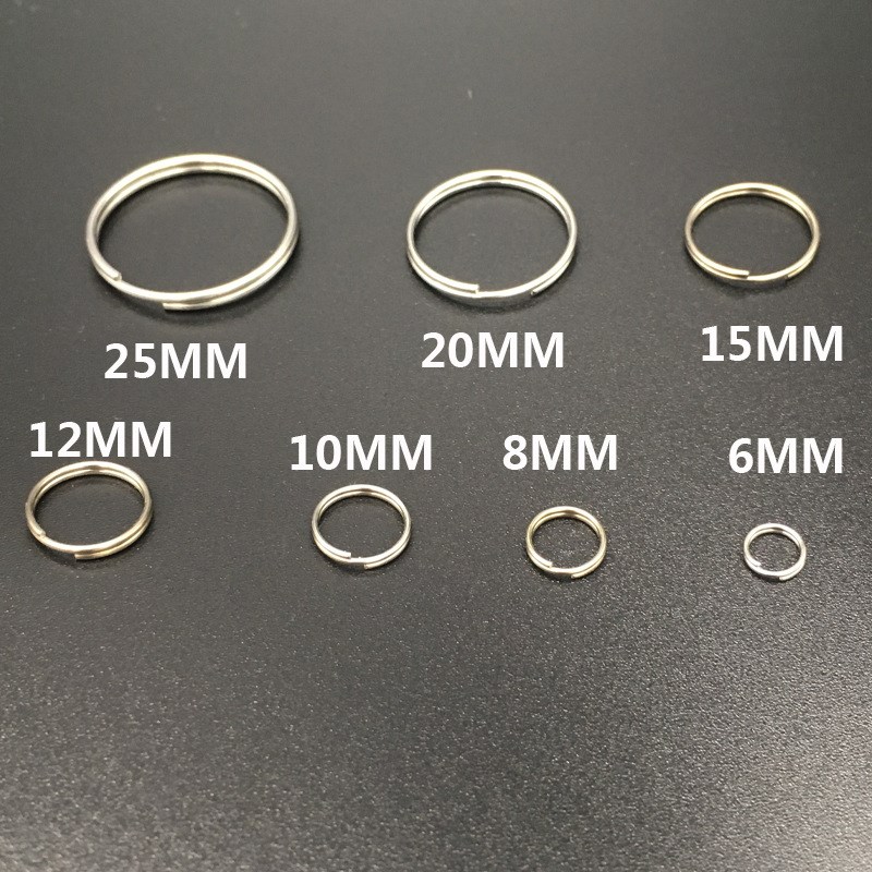不锈钢钢丝圆圈连接卡扣大s号单圈环配件环扣不锈钢圈圈钥匙圈304