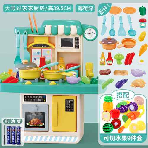 厨房玩具套装真厨具做饭煮饭v大号三四周3岁以上5儿童女孩过家家