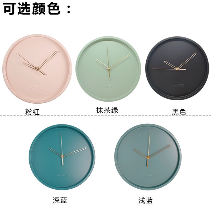 现货北欧时尚艺术墙钟 铁艺石英挂钟 简约创意挂壁钟客厅装饰静音