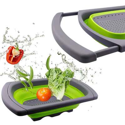 推荐new “Collapsible Kitchen Colander Fruit Vegetable Strai