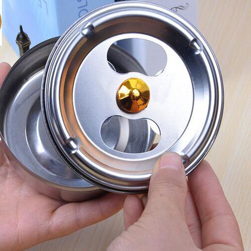 Portable Home Stainless Steel Cigarette Ash Tray Ashtray Rot