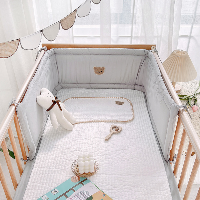 婴儿床围软包一片式全棉新生宝宝床上用品儿童拼接床Y防撞护栏档,婴童用品,床围/床靠,淘宝优惠券,粉丝福利购,淘宝优惠卷