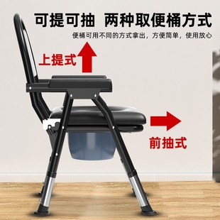 老人坐便椅移动马桶病人坐便器可折叠老人孕妇家用老年厕所坐便凳