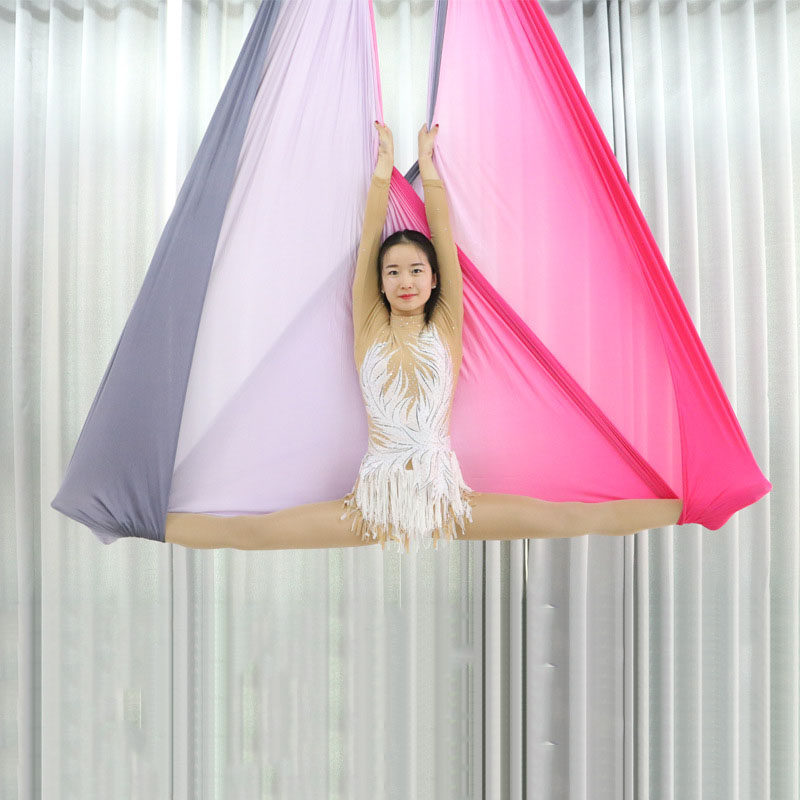 空中瑜伽吊床瑜伽吊绳微弹家用瑜伽吊床布悬挂式s高空旋转瑜伽馆