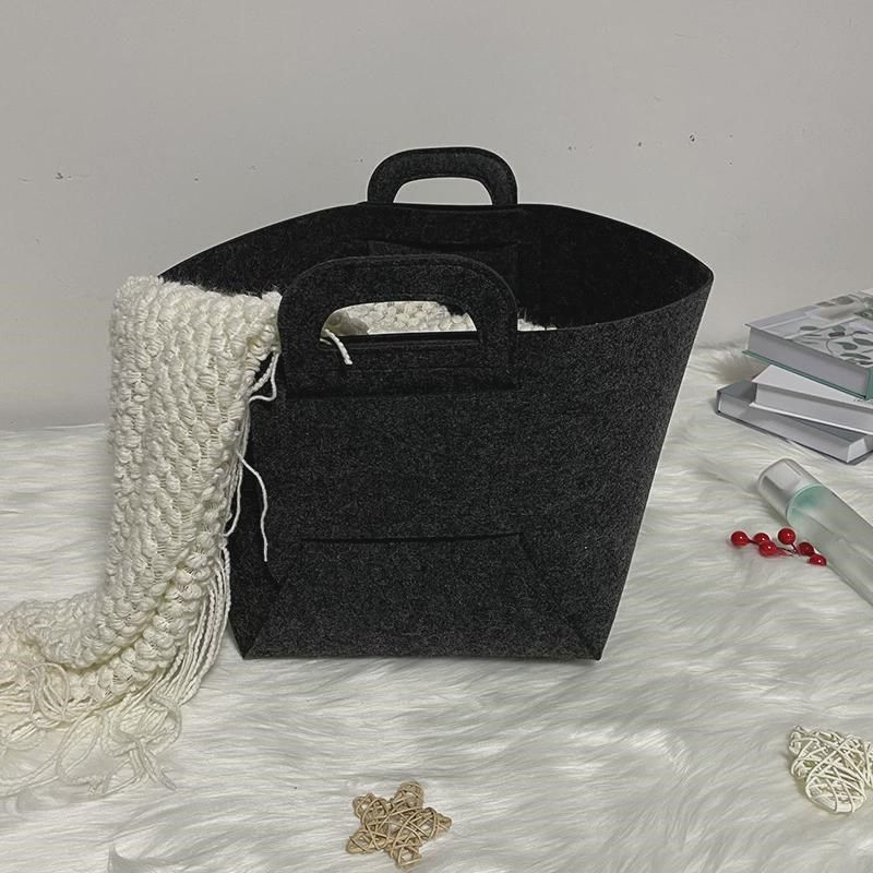 新款现货毛毡收纳筐可水洗脏衣篮杂物宝宝收纳箱毛毡衣物收纳框,基础建材,隔音毡,淘宝优惠券,粉丝福利购,淘宝优惠卷