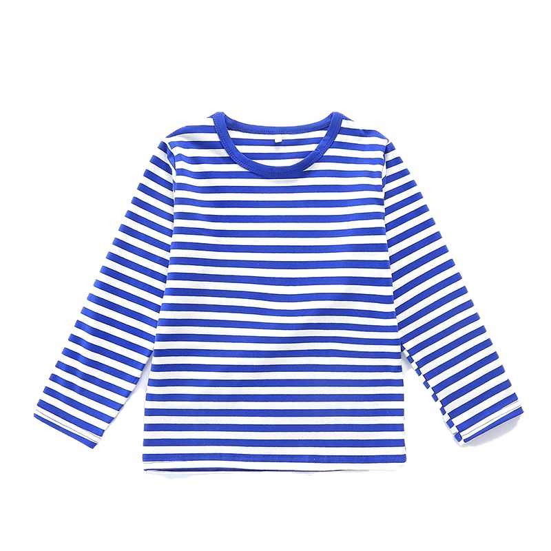 新品秋夏装男童女童海魂衫童装纯棉长袖t恤水手服儿童蓝白条纹军