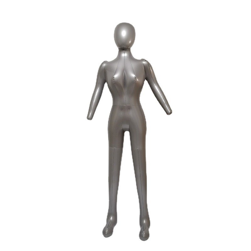 充气模特女全身带头手人体橱窗道具攝影拍照服装店展示架现货