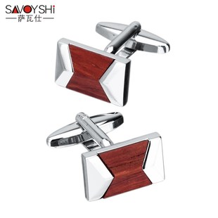扣商务男E士衬衣袖 高档红檀木袖 袖 衬衫 口钉镶嵌红木定制刻 钉法式