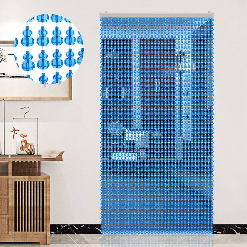 门帘吊坠好看的装饰串珠珠链帘子珠帘隔断新款客厅卫生间珠子定制