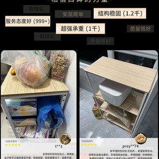 厨房置物架家用落地式 多层微波炉架多功能用品大全收纳置物架子