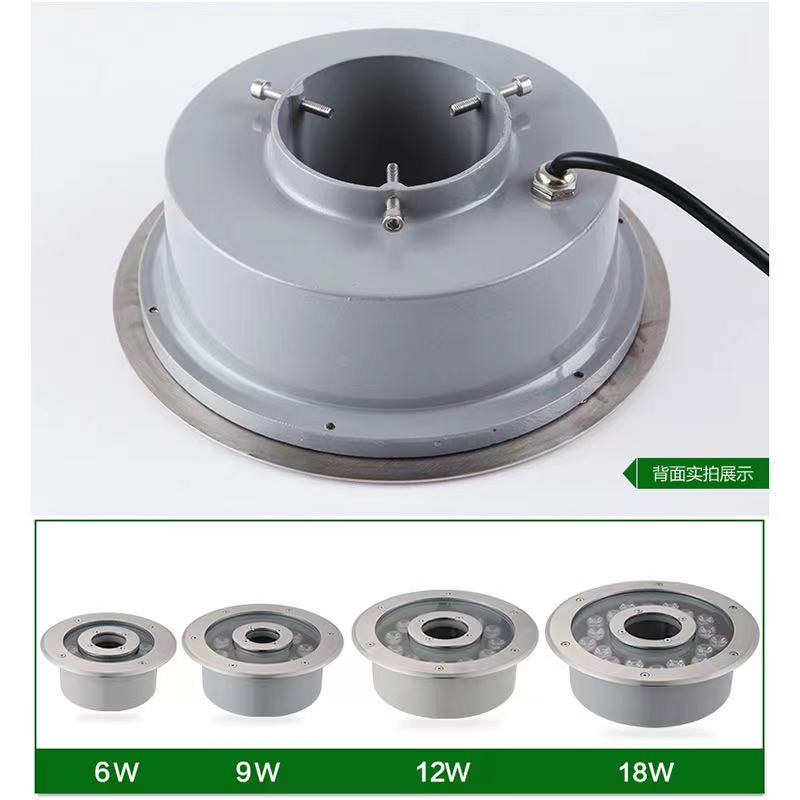 led户外防水喷泉灯七彩水底灯z广场旱喷灯水池鱼池水景涌泉景观灯