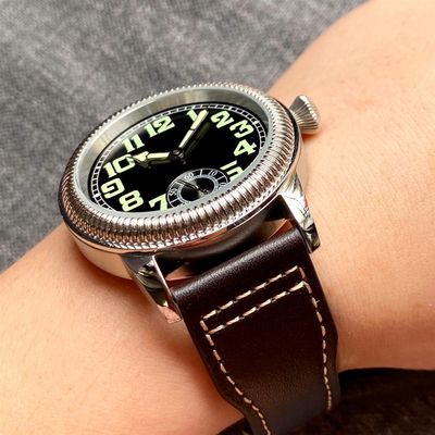 速发Vintage Nologo 44mm Steel Manual Hand Winding Watch for