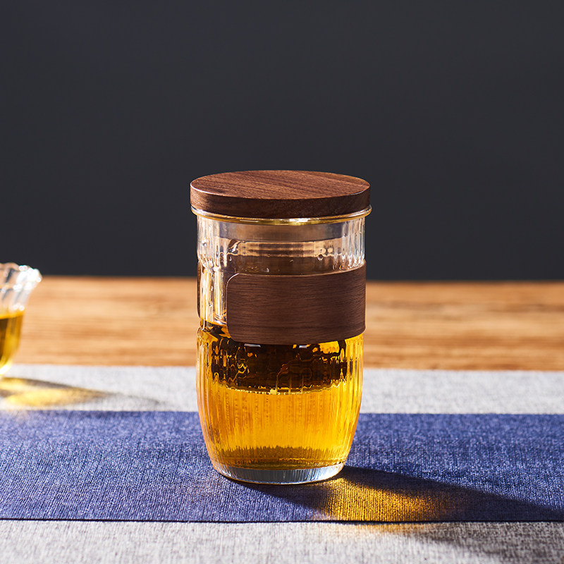 玻璃杯茶水分离过滤泡茶杯日式锤纹杯功夫杯子办公个人家用水杯,餐饮具,茶杯,淘宝优惠券,粉丝福利购,淘宝优惠卷