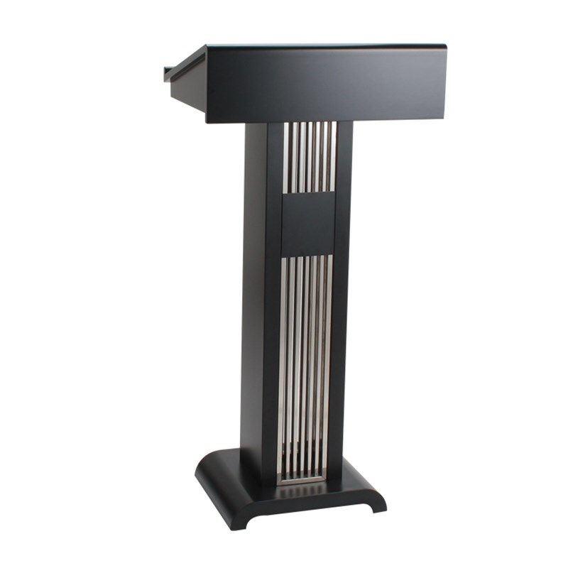 白色讲台桌演讲台餐厅迎宾台酒店简约现代司仪接待发言讲台主持台