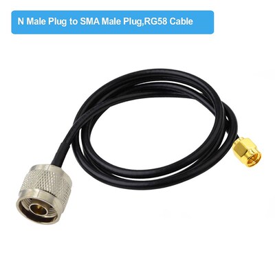 1PCS RG58 N Type Male / Female to SMA Male Plug RF Adapter