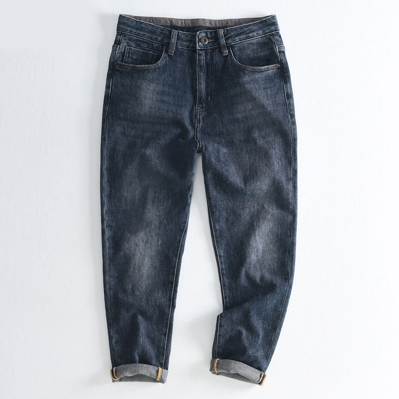 MAROLIO~春秋季牛仔裤男士合体弹力男裤子韩版潮流休闲男装长裤