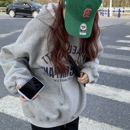 哺乳上衣秋冬外出辣妈款中长款卫衣宽松哺乳期女装秋季外穿喂奶服