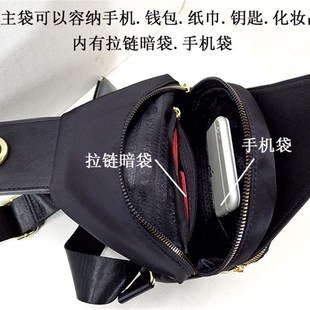 2023新款胸包女迷你小背包尼龙帆布包时尚胸前包休闲单肩斜挎女包