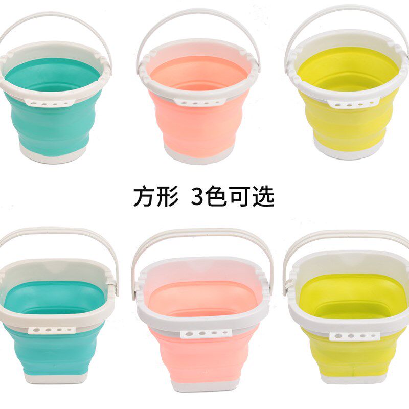 现货可折叠洗笔桶伸缩多功能大号水桶儿童美术画画用工具便携小号