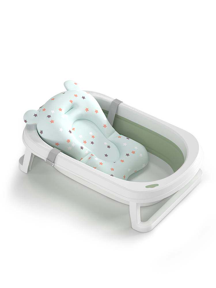 婴儿洗澡盆宝宝折叠浴盆新生幼儿童可坐躺家用大s号沐浴桶小孩用