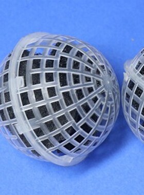 80悬浮球PP球形填料100水质净化 生J化悬浮球水族生物150黑色