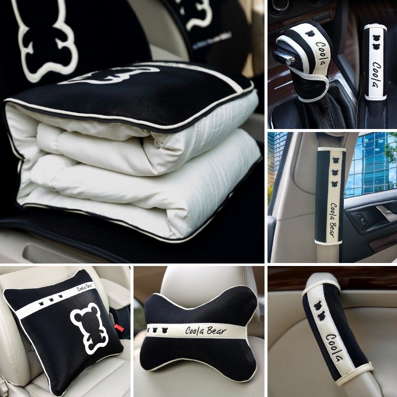酷拉汽车内饰套饰套装方向盘套手刹套车用抱枕被子两用车门把手套,汽车用品/电子/清洗/改装,手刹套/档把套/套饰套装,淘宝优惠券,粉丝福利购,淘宝优惠卷