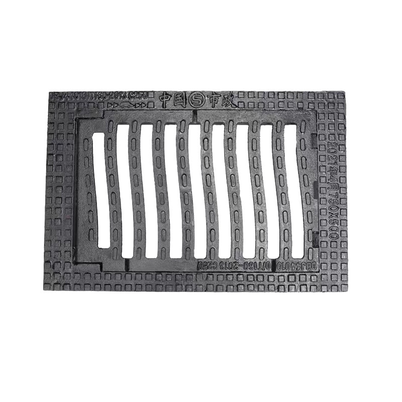 球墨铸铁雨水口防沉降篦子重型市政承插式下水井盖板方.形弹簧箅