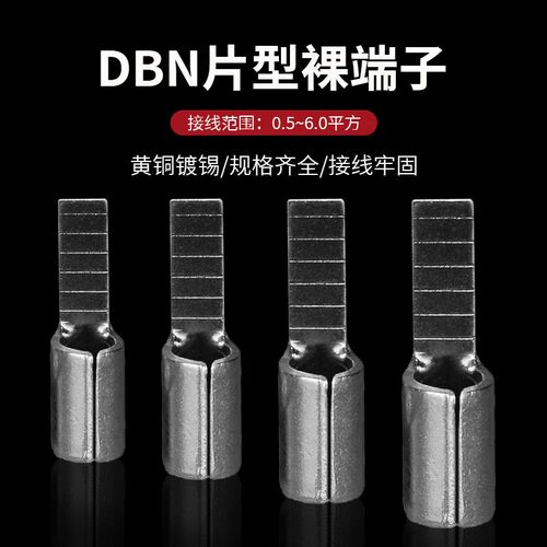 DBN1.25-10 2-10 5.5-10 5.5-14片型冷压接线端V子片形插针扁线耳