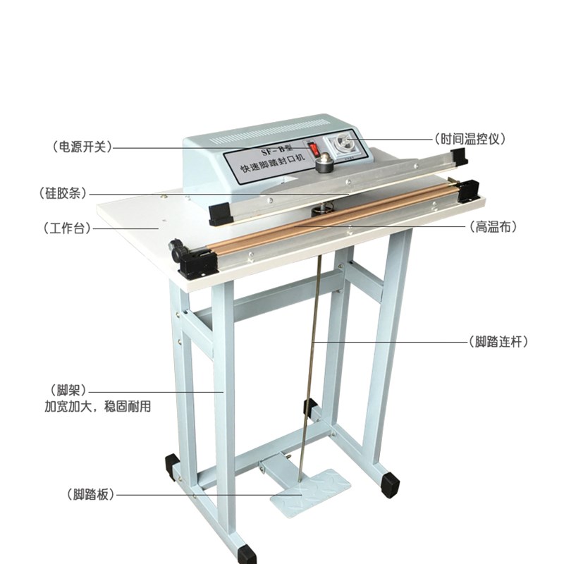 防护服脚踩式封口机无纺布塑料薄切热缩膜食物品袋子家用一次性袖