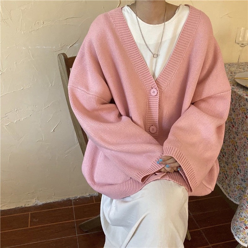 新品Cardigan Women Spring Vintage Lovely Fashion Korean Simp