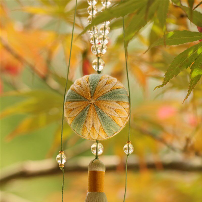 大橙子手鞠 手鞠球刺绣DIY材料包 手工刺绣 樱兰 秋香色 初级,居家布艺,缝纫DIY材料套装,淘宝优惠券,粉丝福利购,淘宝优惠卷