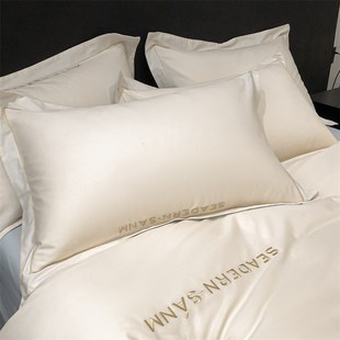 新款 床上三件套床笠 轻奢高级感四件套纯棉全棉被套床品长绒棉夏季