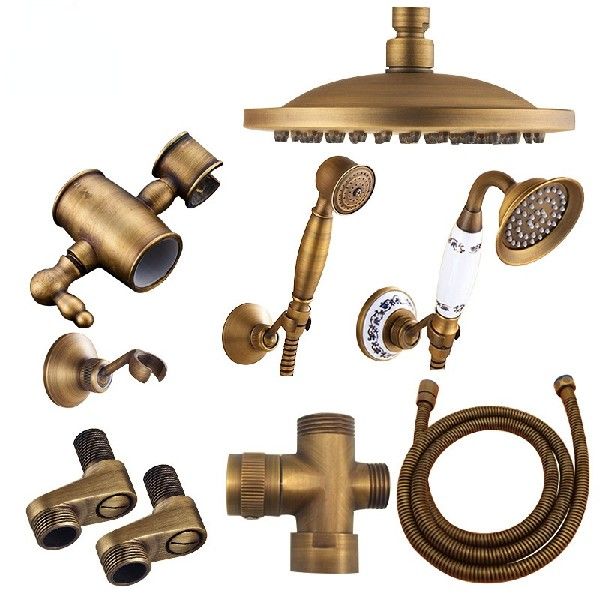 ABtique nrlss Rainfala Shower CHead 3-Way Faucet Diverter