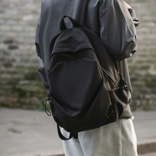 花曦家  白色背包女学院风简约高颜值双肩包高中生大学生女生书包