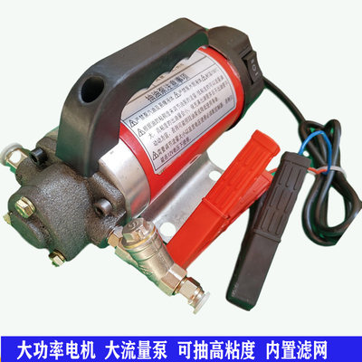 220V高压f抽油泵内置滤网12V电动 汽车 机油泵微型加油器齿轮 铸