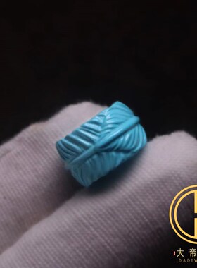 优化绿松石蒙松羽毛扣隔珠面包圈金刚星月菩提手串手持diy配饰件