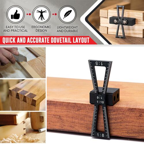 Woodworking Dovetail Marker Aluminum Alloy Dovetail Marking