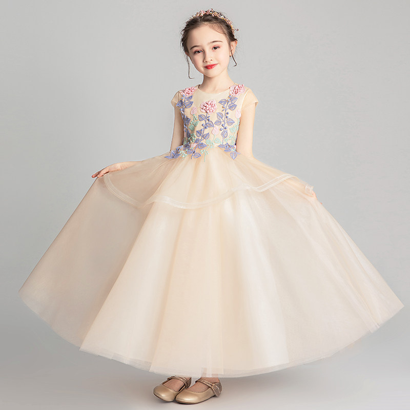 儿童礼服公主裙小女孩花童婚纱长裙主持人模特走秀裙子钢琴演出服,童装/婴儿装/亲子装,儿童礼服,淘宝优惠券,粉丝福利购,淘宝优惠卷