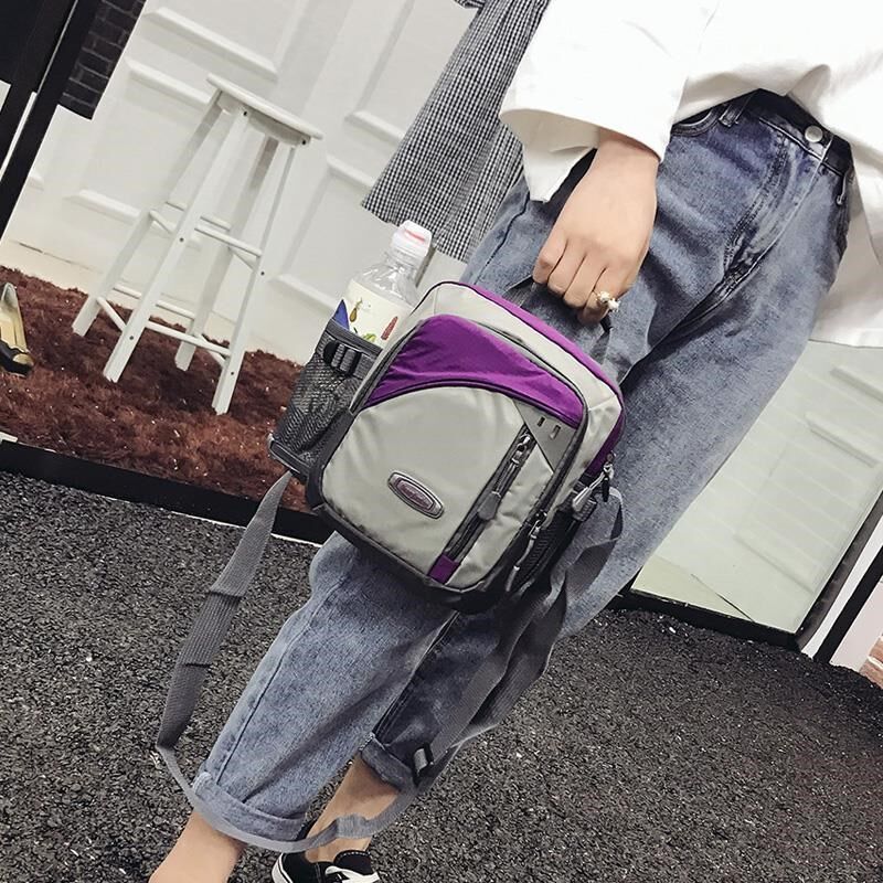 情侣背包单肩包男女休闲户外运动背包竖款斜挎包女包旅游小包男包