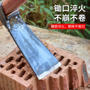 农用除草开山翻地 锰钢加厚钢板手工锻打锄头种菜家用挖土锄草老式