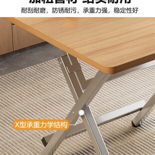 可折叠餐桌小桌子家用简易桌子折叠桌出租屋户外便携摆摊吃饭方桌