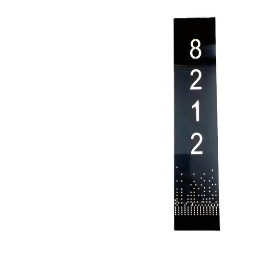 爆款网红a不锈钢电镀发光门牌号高档电竞酒店会所餐厅足浴宾馆门