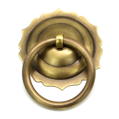 Archaize Chinese style pure copper ring knocker bronze door
