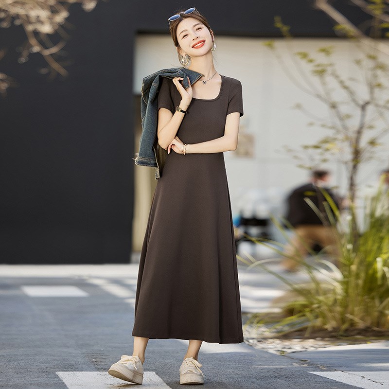 时尚套装2024夏季新款休闲无袖牛仔短外套长裙两件套套裙 AS9007