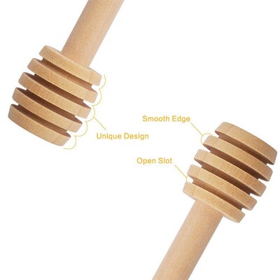 High Quality Honey Stir Bar Mixing Handle Jar Spoon Practica