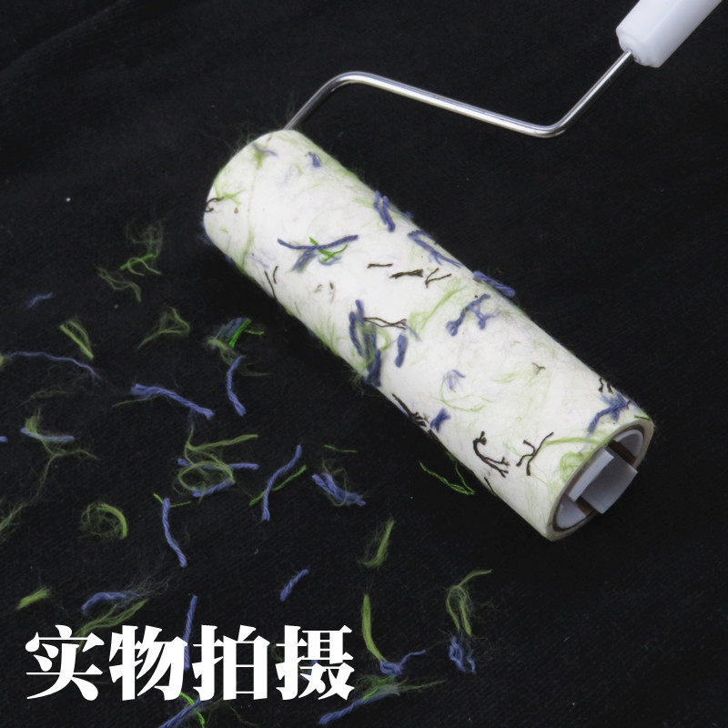 粘毛器斜撕粘毛纸可撕式16cm大号粘尘纸衣服粘毛滚筒替换芯除尘纸